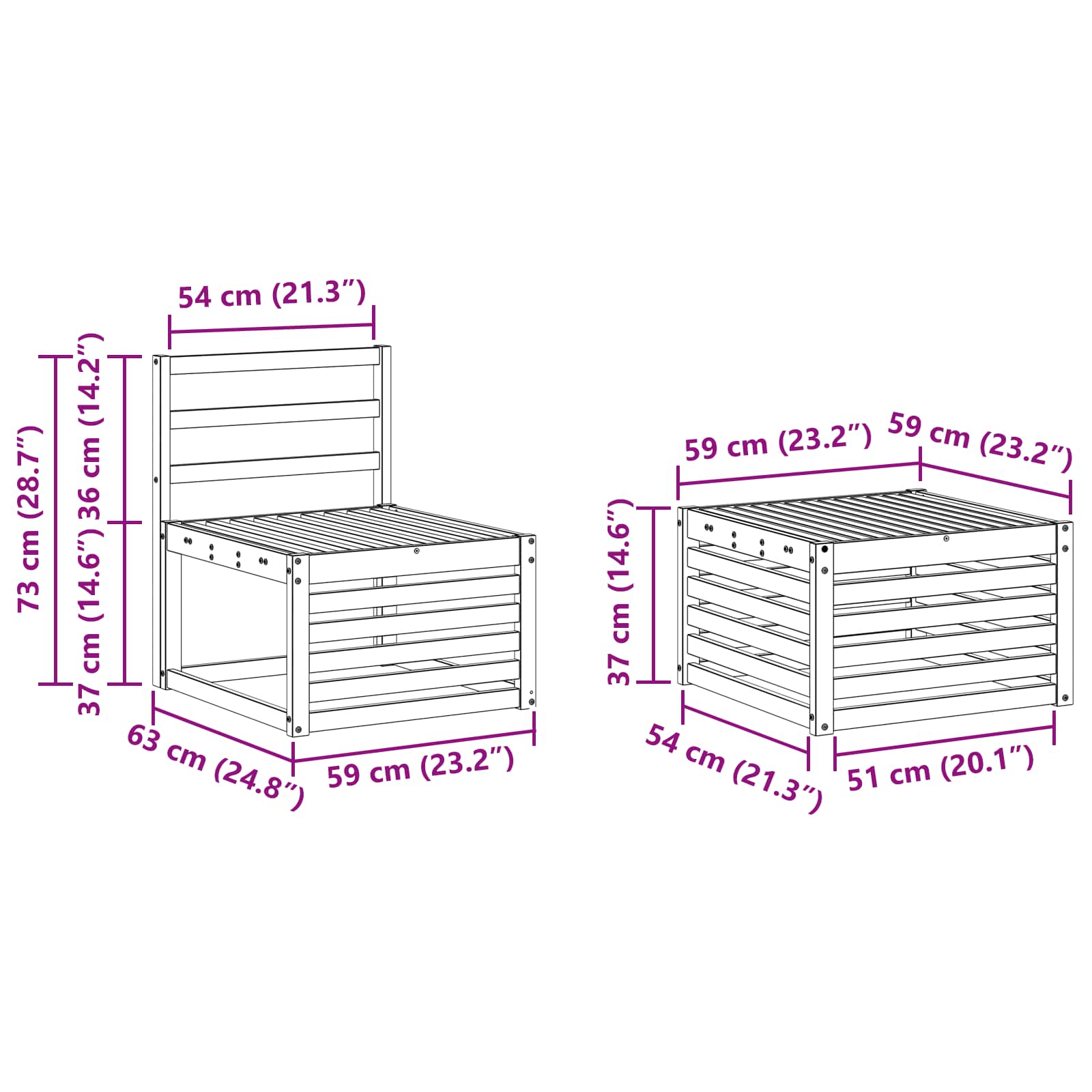 Sofa-Sets 9 pcs Massief Acaciahout is nu te koop bij PeponiXL, paradijselijk wonen!