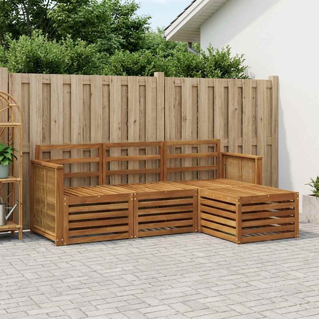 Buiten bankenset 4 pcs Naturel is nu te koop bij PeponiXL, paradijselijk wonen!