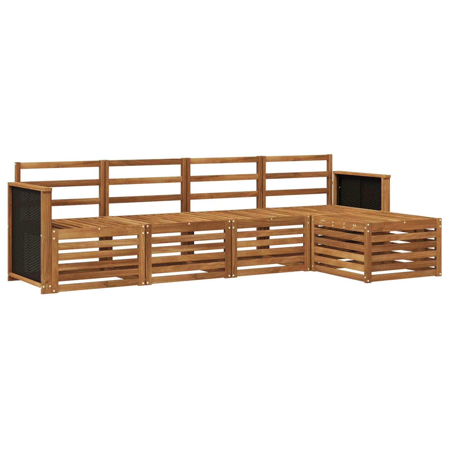 Buiten bankenset 5 pcs Naturel is nu te koop bij PeponiXL, paradijselijk wonen!