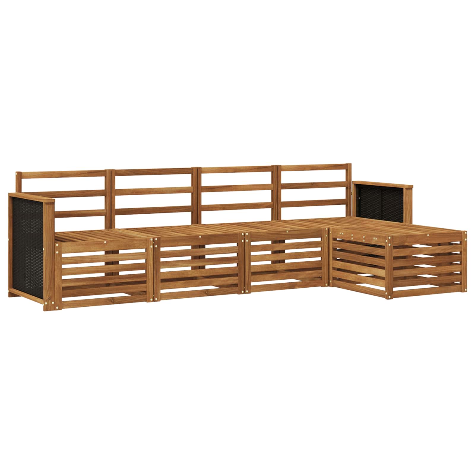 Buiten bankenset 5 pcs Naturel is nu te koop bij PeponiXL, paradijselijk wonen!
