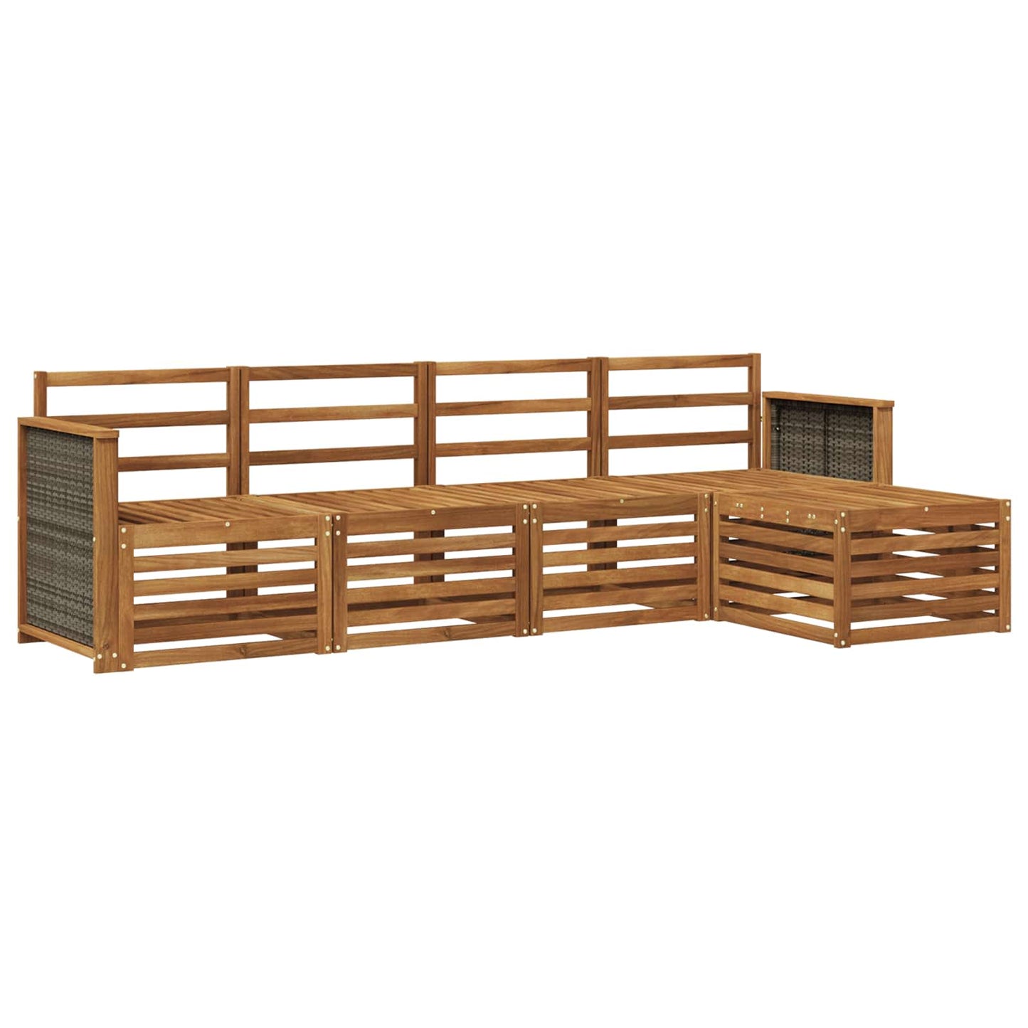 Buiten bankenset 5 pcs Naturel is nu te koop bij PeponiXL, paradijselijk wonen!