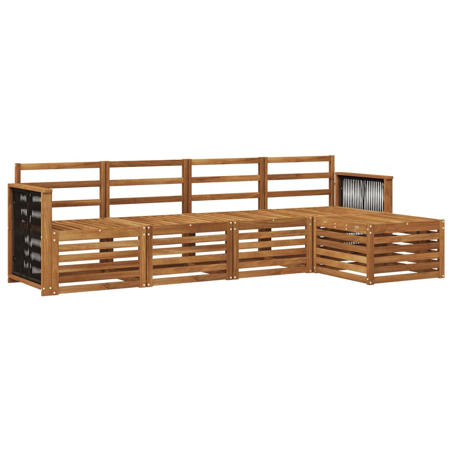 Buiten bankenset 5 pcs Naturel is nu te koop bij PeponiXL, paradijselijk wonen!