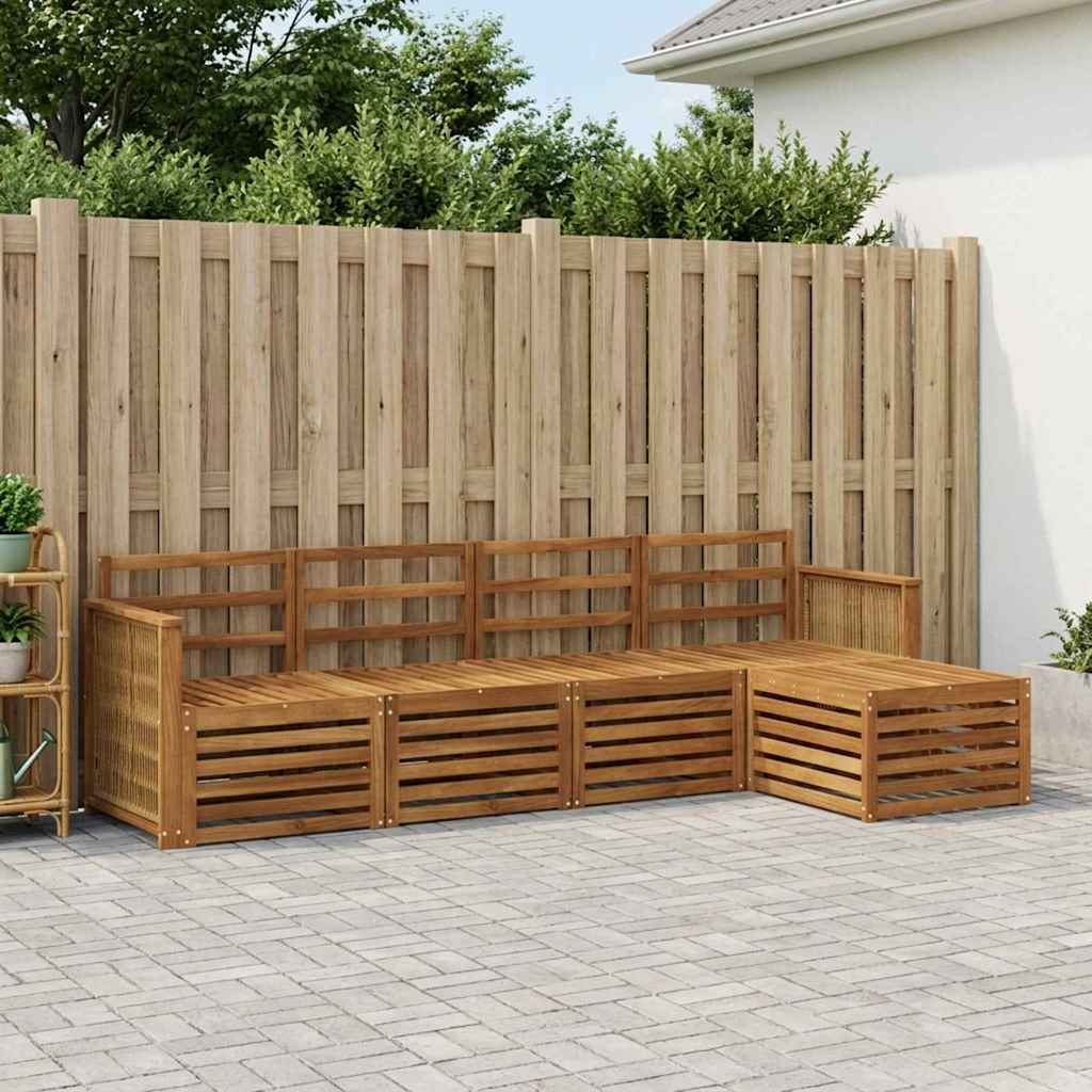 Buiten bankenset 5 pcs Naturel is nu te koop bij PeponiXL, paradijselijk wonen!
