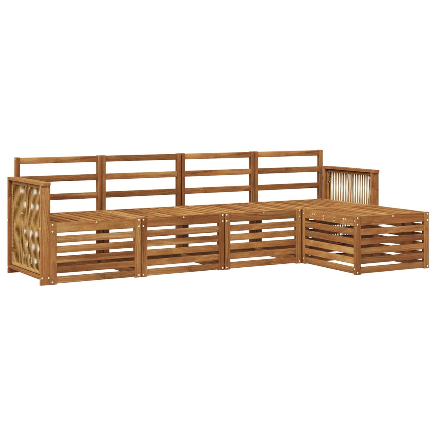 Buiten bankenset 5 pcs Naturel is nu te koop bij PeponiXL, paradijselijk wonen!