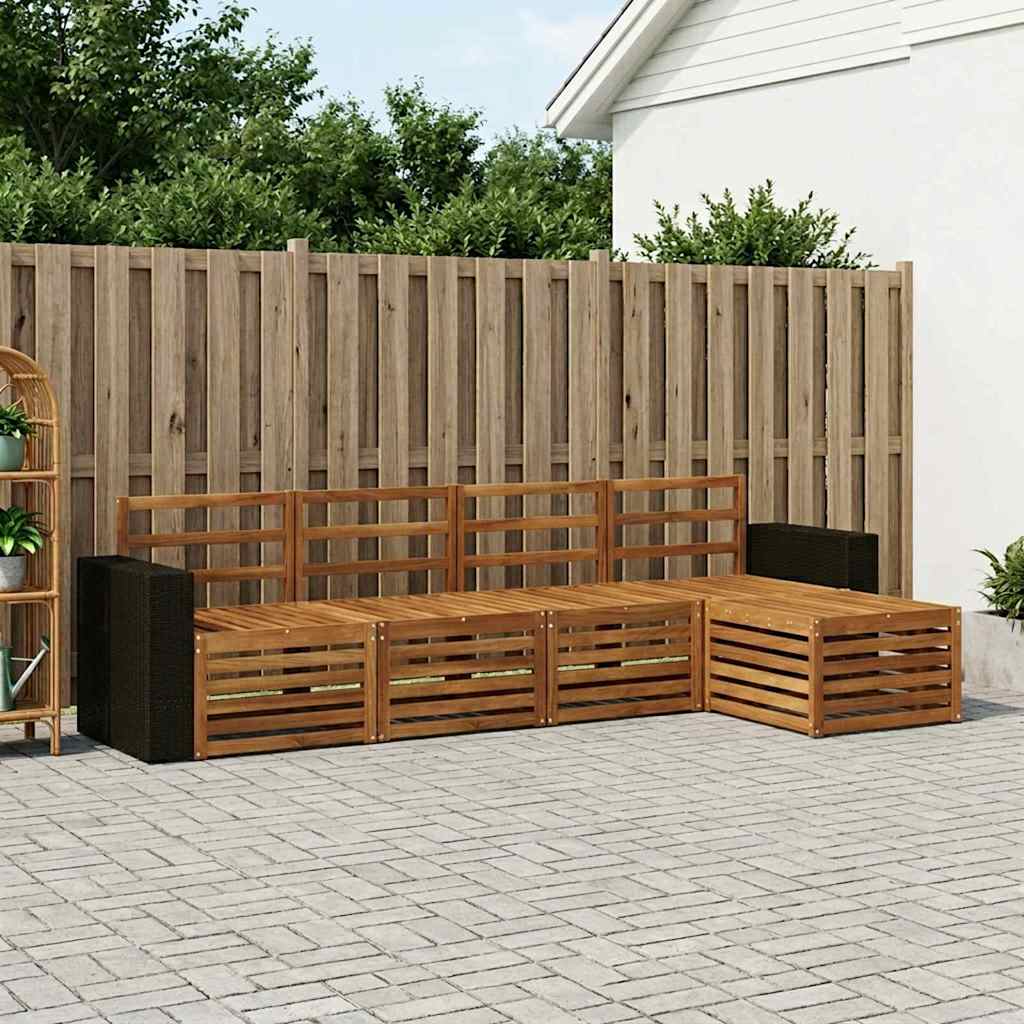 Buiten bankenset 5 pcs Naturel is nu te koop bij PeponiXL, paradijselijk wonen!