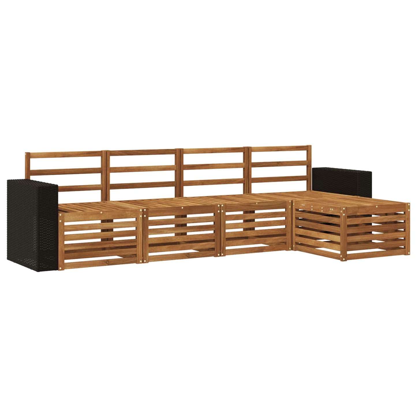 Buiten bankenset 5 pcs Naturel is nu te koop bij PeponiXL, paradijselijk wonen!