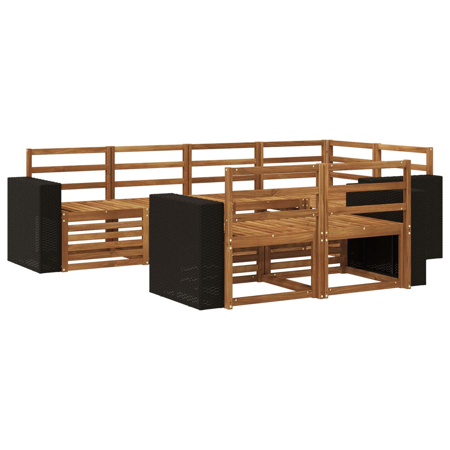 Hoekbank Set 7 pcs Naturel is nu te koop bij PeponiXL, paradijselijk wonen!