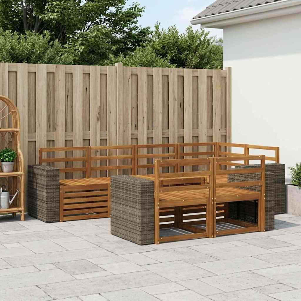 Hoekbank Set 7 pcs Naturel is nu te koop bij PeponiXL, paradijselijk wonen!