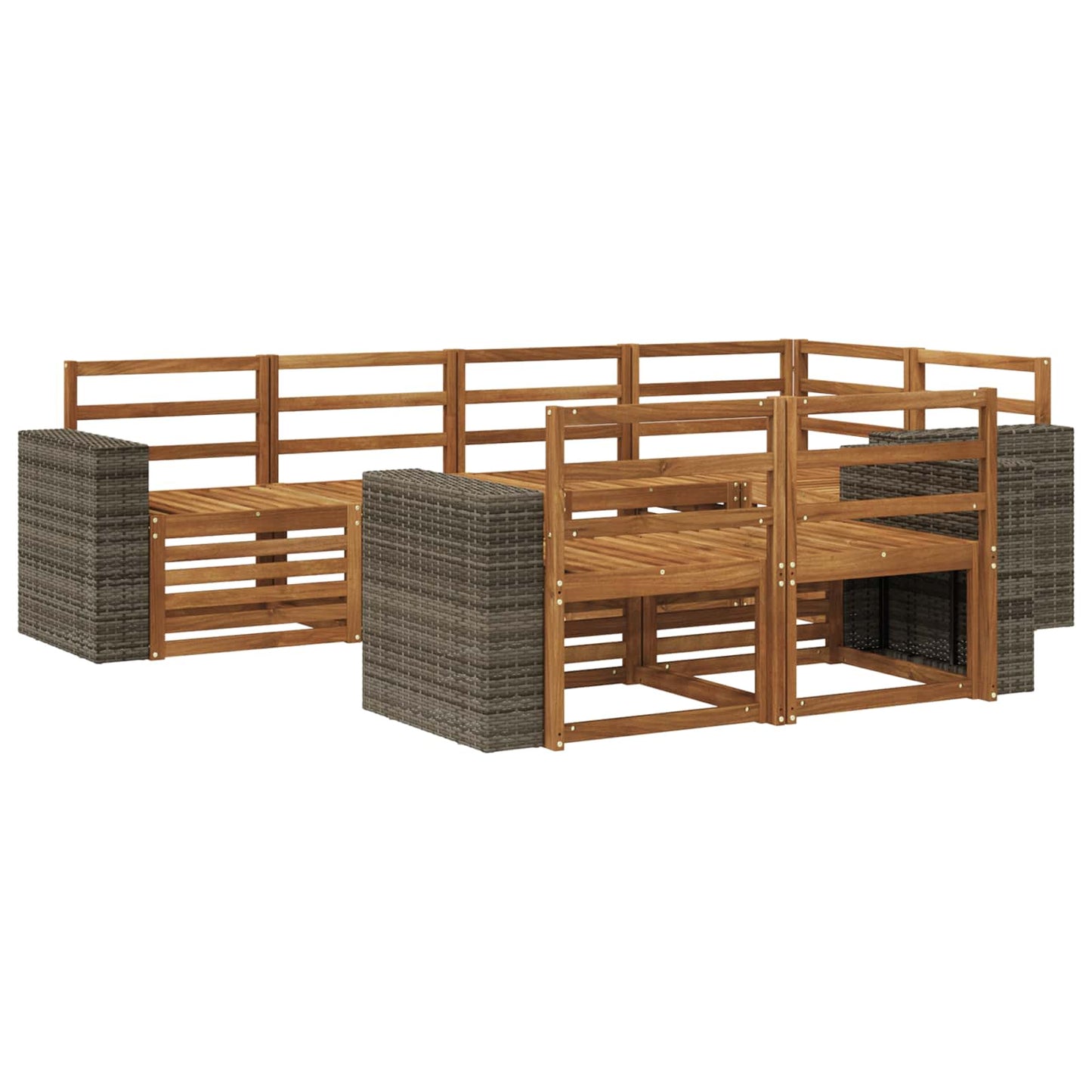 Hoekbank Set 7 pcs Naturel is nu te koop bij PeponiXL, paradijselijk wonen!