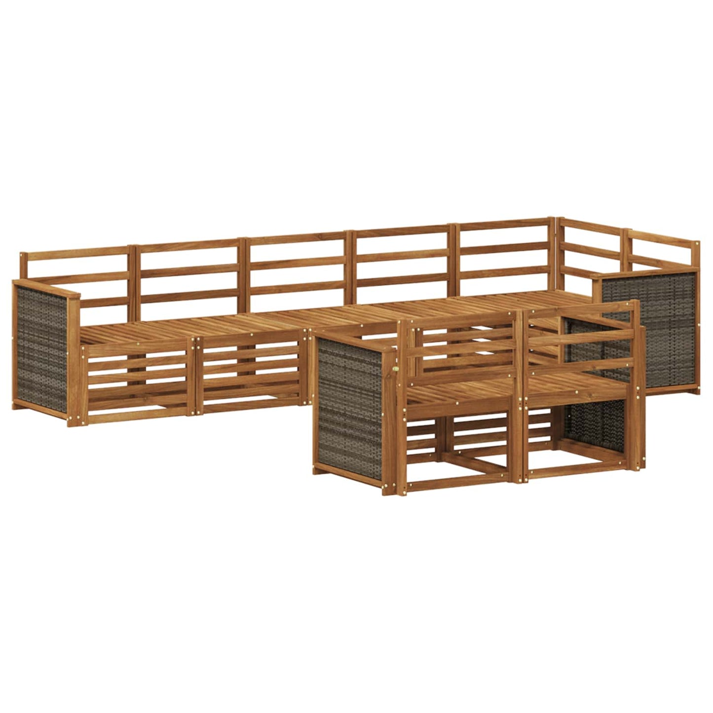Sofa-Sets Massief Acaciahout is nu te koop bij PeponiXL, paradijselijk wonen!