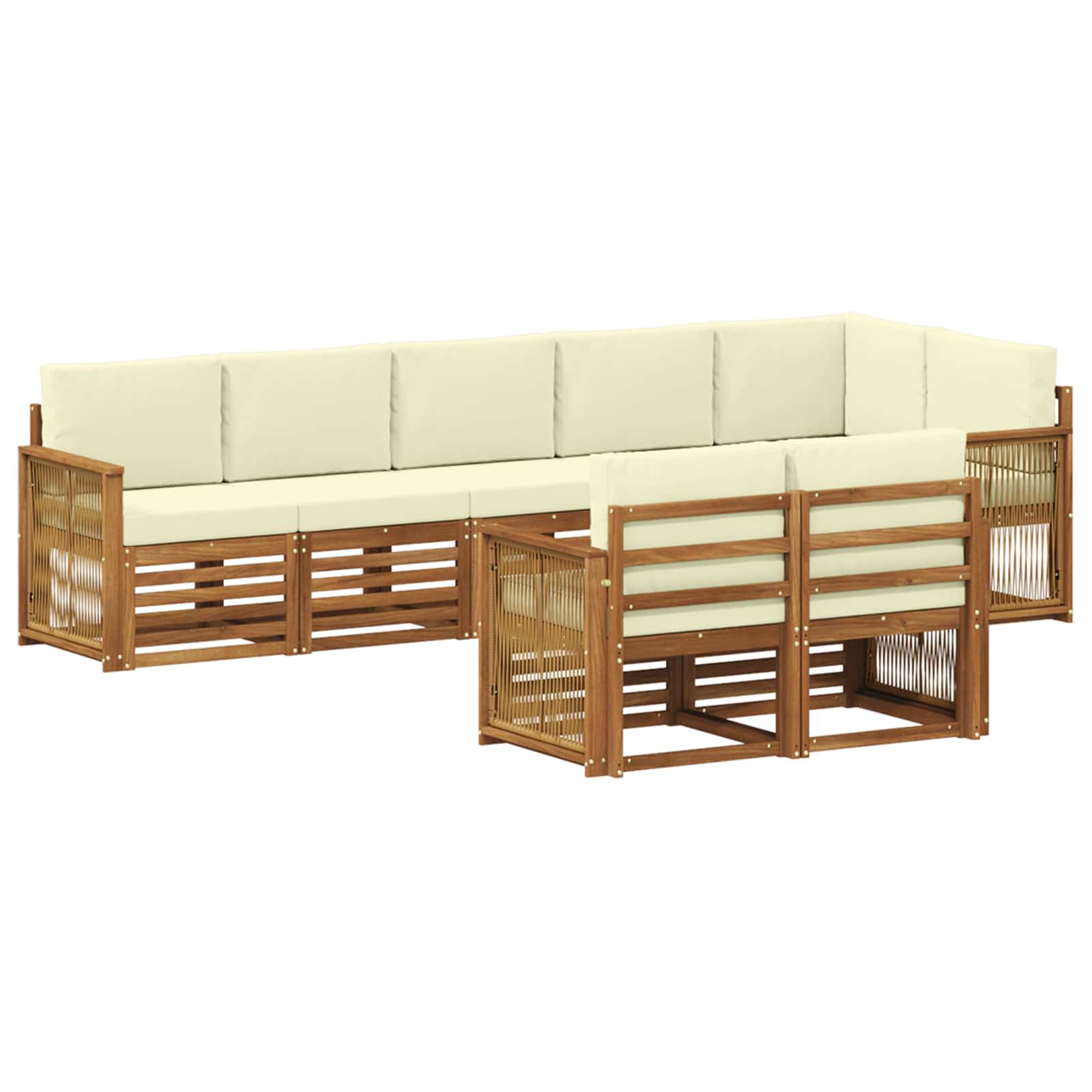 Sofa-Sets Massief Acaciahout is nu te koop bij PeponiXL, paradijselijk wonen!