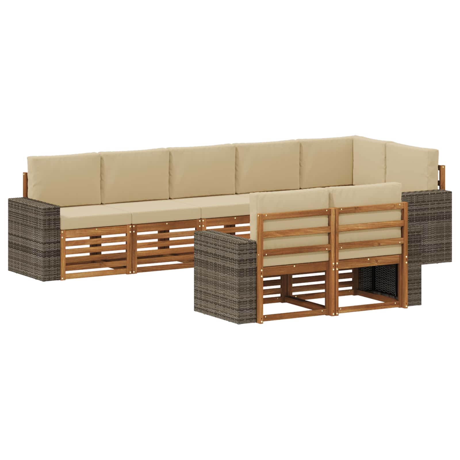 Sofa-Sets Massief Acaciahout is nu te koop bij PeponiXL, paradijselijk wonen!