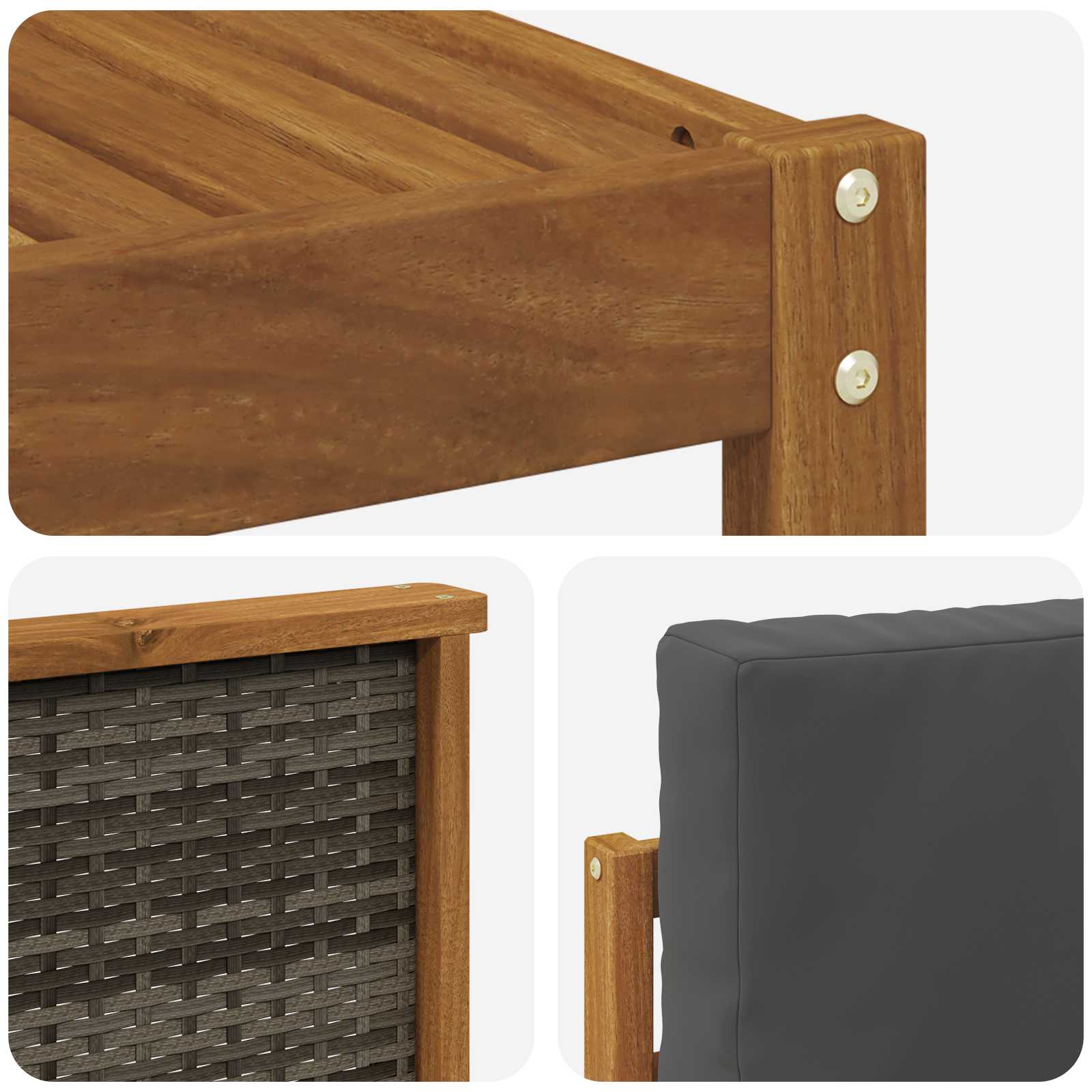 Sofa-Sets Massief Acaciahout is nu te koop bij PeponiXL, paradijselijk wonen!