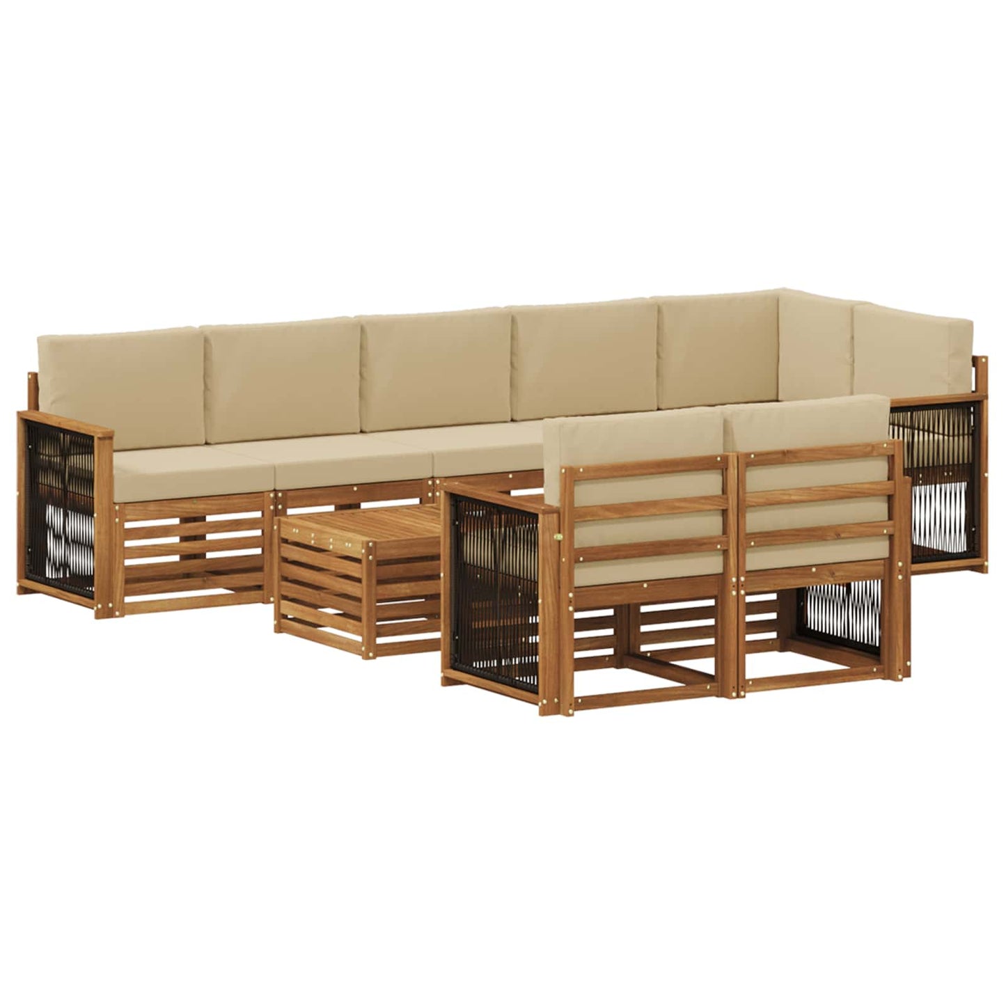 Sofa-Sets Massief Acaciahout is nu te koop bij PeponiXL, paradijselijk wonen!