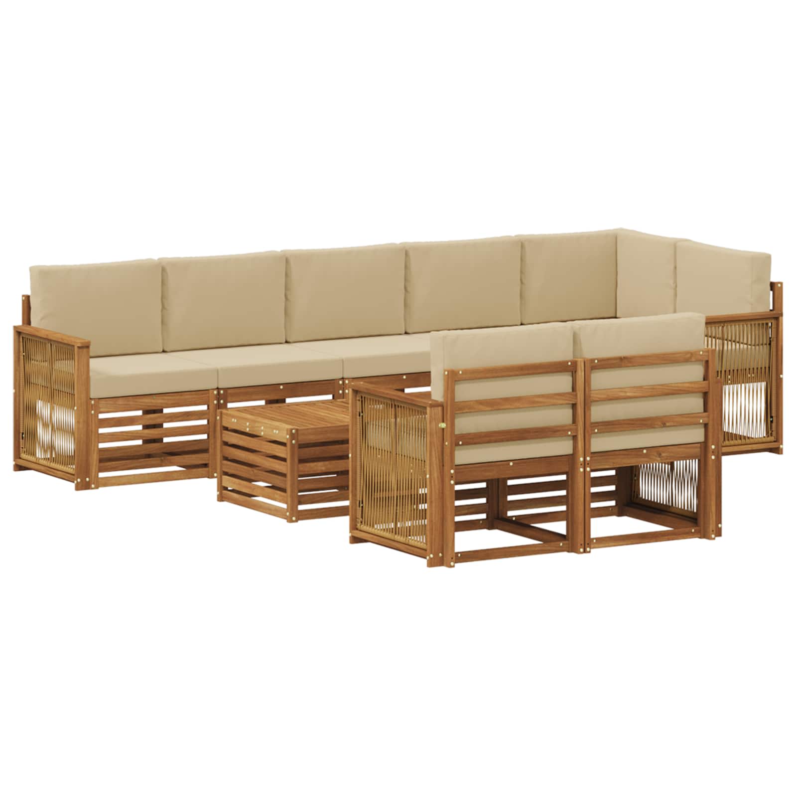 Sofa-Sets Massief Acaciahout is nu te koop bij PeponiXL, paradijselijk wonen!