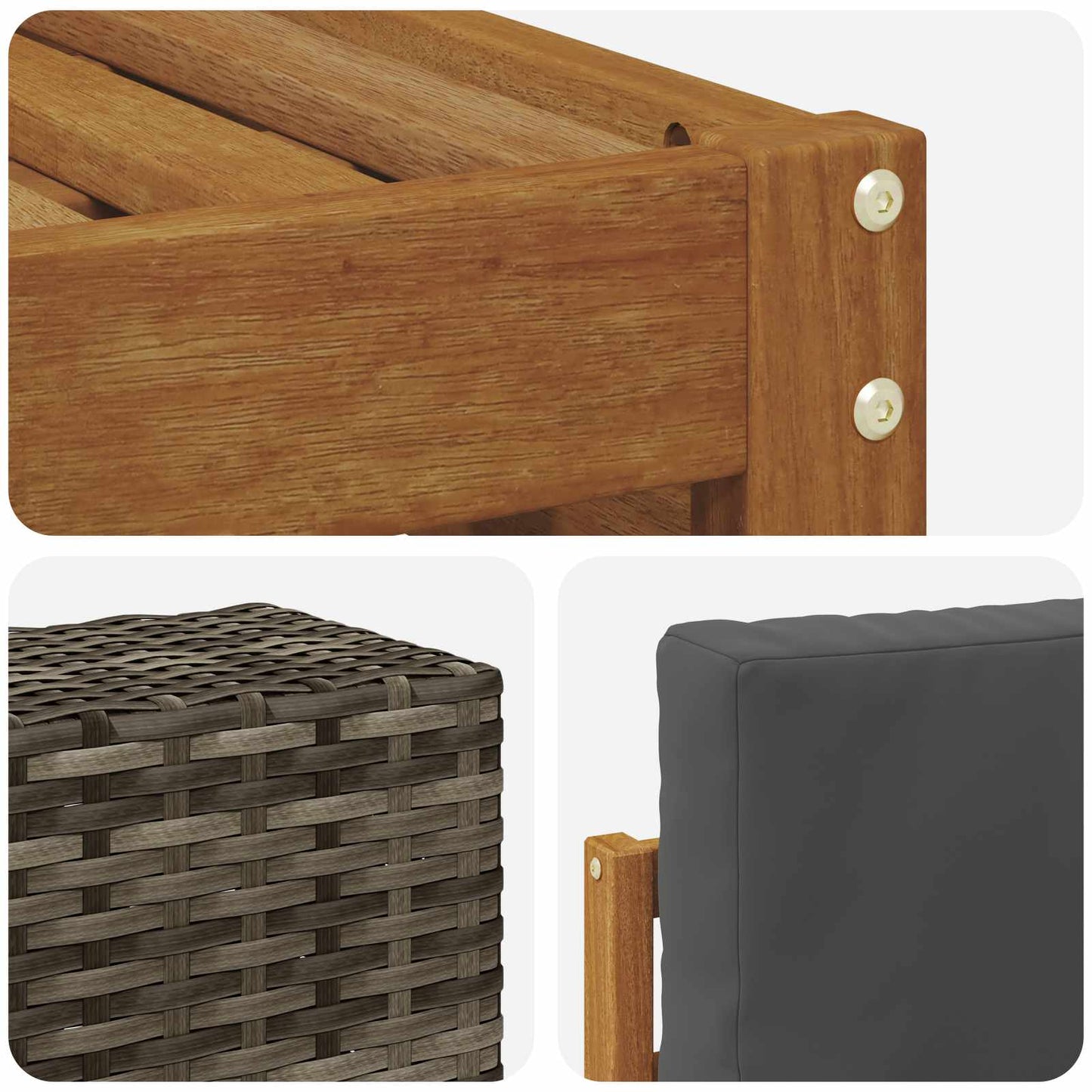 Sofa-Sets Massief Acaciahout is nu te koop bij PeponiXL, paradijselijk wonen!