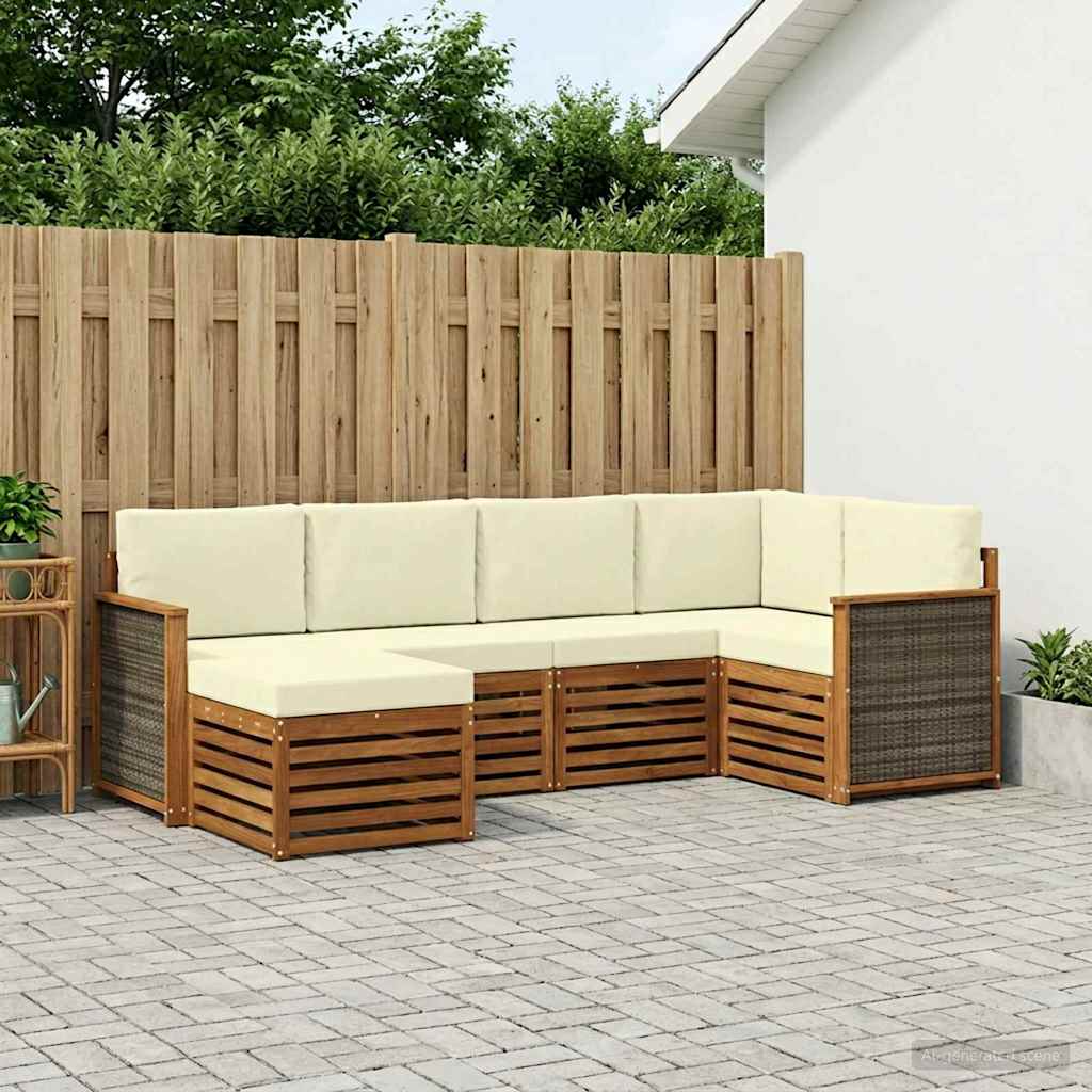 Hoekbank Set met kussen 5 pcs is nu te koop bij PeponiXL, paradijselijk wonen!