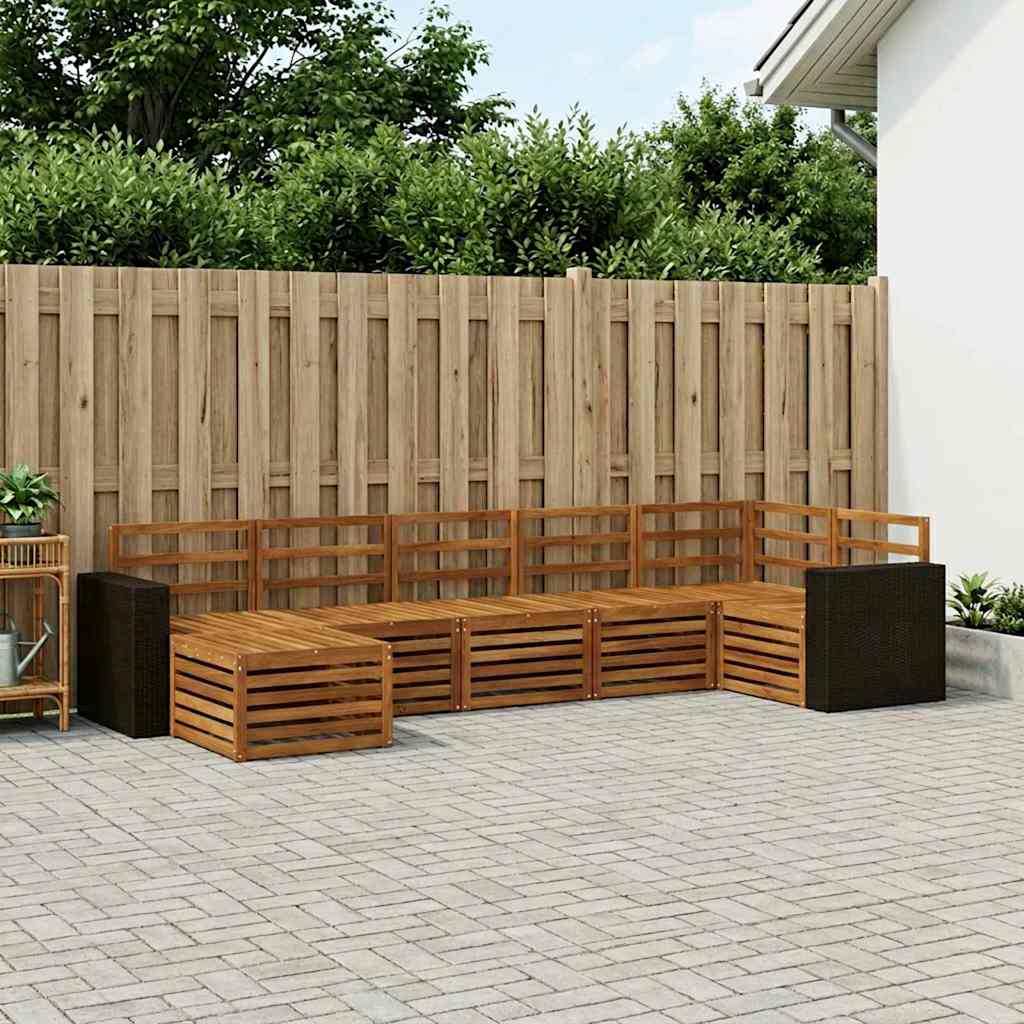 Hoekbank Set 7 pcs Naturel is nu te koop bij PeponiXL, paradijselijk wonen!