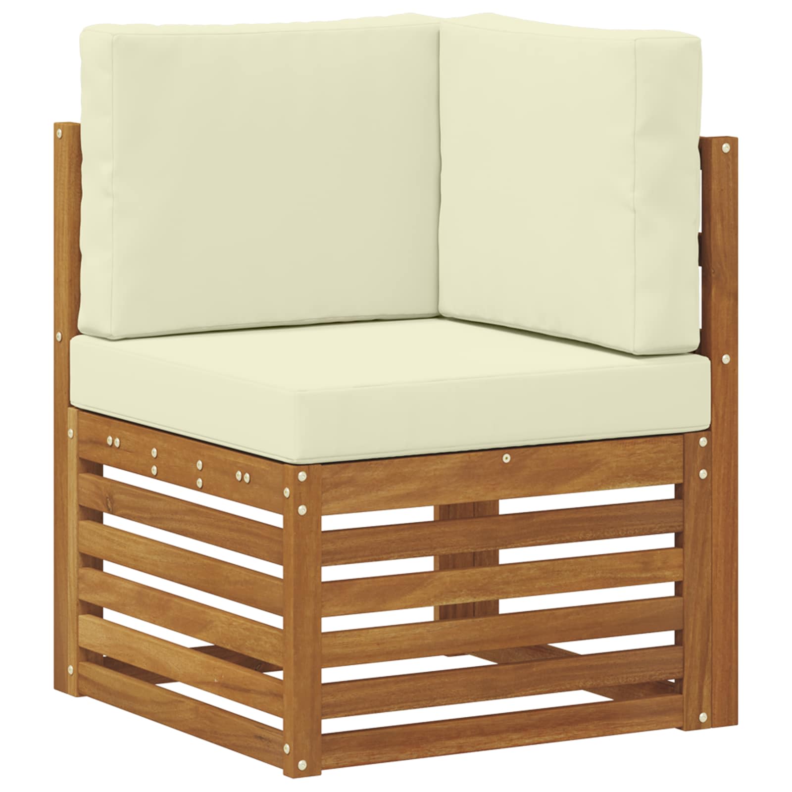 Buiten bankenset met kussen 6 pcs Natuurlijk en Crème is nu te koop bij PeponiXL, paradijselijk wonen!