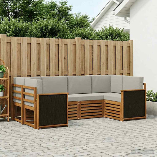 Hoekbank Set met kussen 5 pcs is nu te koop bij PeponiXL, paradijselijk wonen!