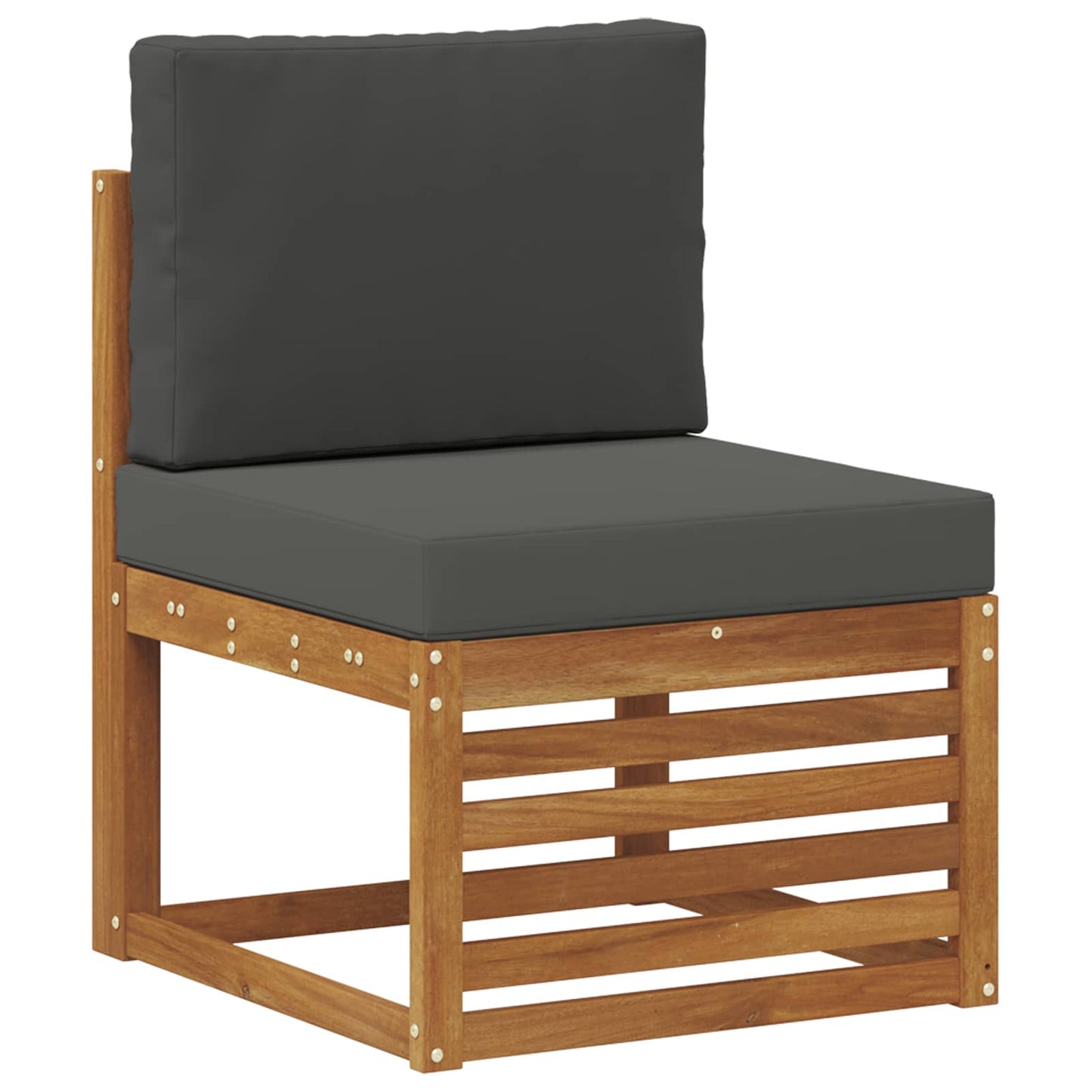 Hoekbank Set met kussen 5 pcs Natuurlijk en Antraciet is nu te koop bij PeponiXL, paradijselijk wonen!