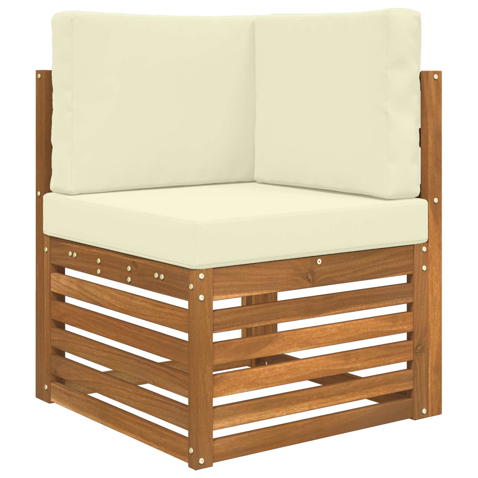 Hoekbank Set met kussen 5 pcs Natuurlijk en Crème is nu te koop bij PeponiXL, paradijselijk wonen!