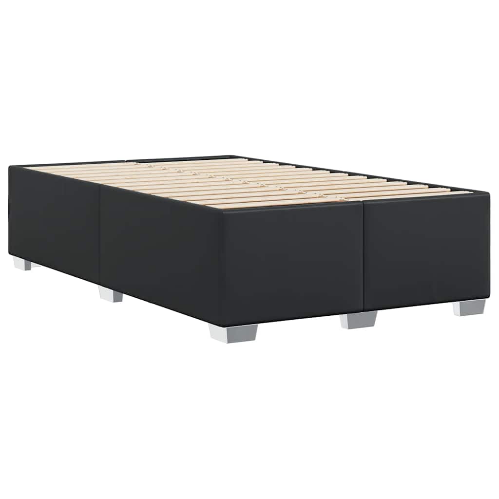 Bedframe zonder matras 137x190 cm kunstleer zwart is nu te koop bij PeponiXL, paradijselijk wonen!