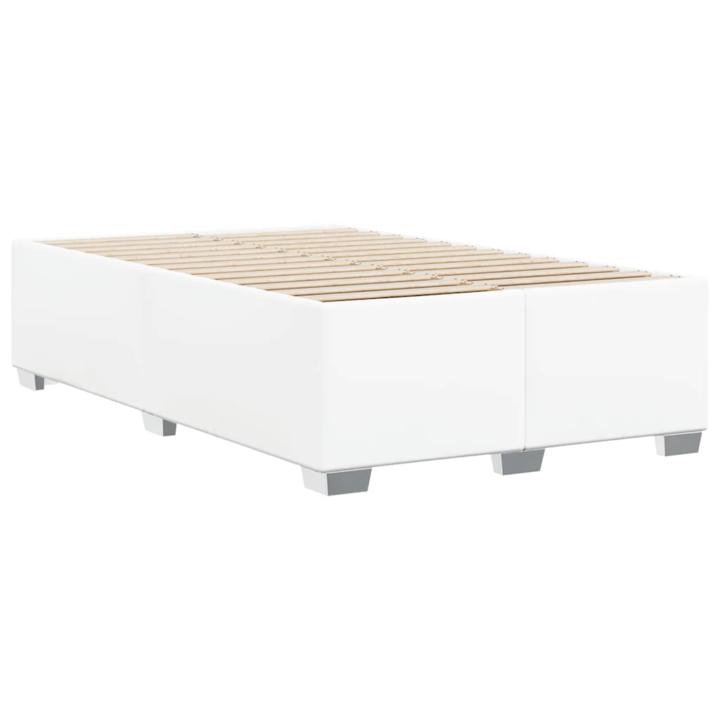 Bedframe zonder matras 137x190 cm kunstleer wit is nu te koop bij PeponiXL, paradijselijk wonen!