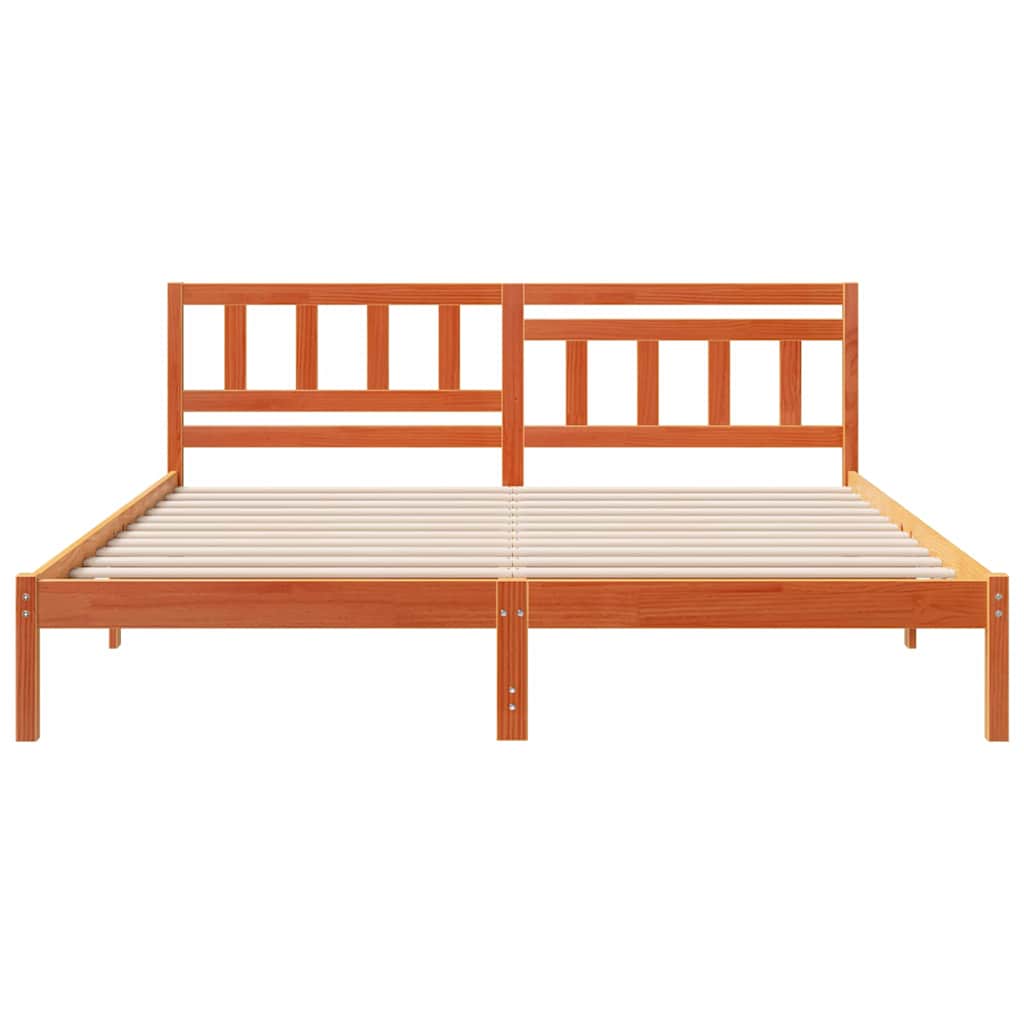 Bedframe Wasbruin 200 x 200 cm Massief grenenhout is nu te koop bij PeponiXL, paradijselijk wonen!