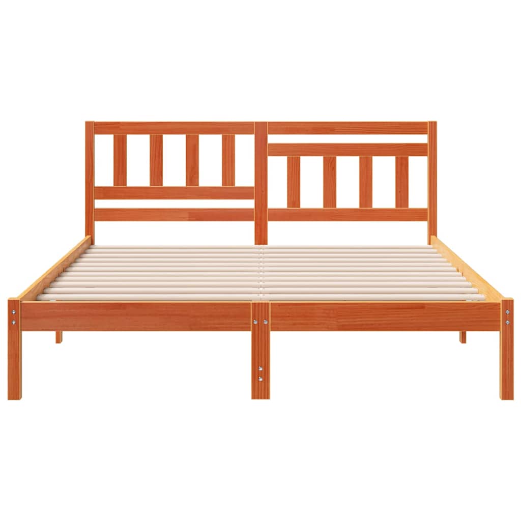 Bedframe Wasbruin 160 x 200 cm Massief grenenhout is nu te koop bij PeponiXL, paradijselijk wonen!