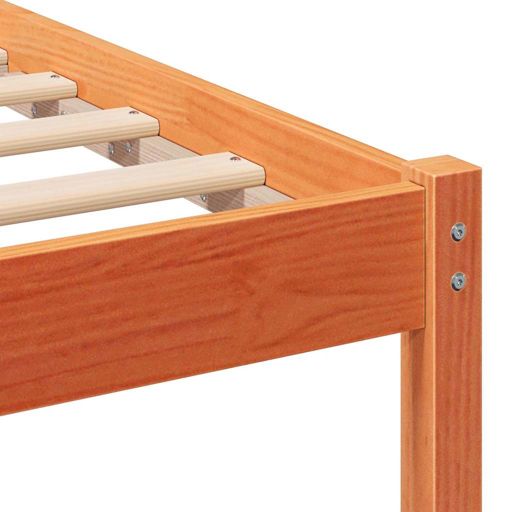 Bedframe Wasbruin 140 x 200 cm Massief grenenhout is nu te koop bij PeponiXL, paradijselijk wonen!