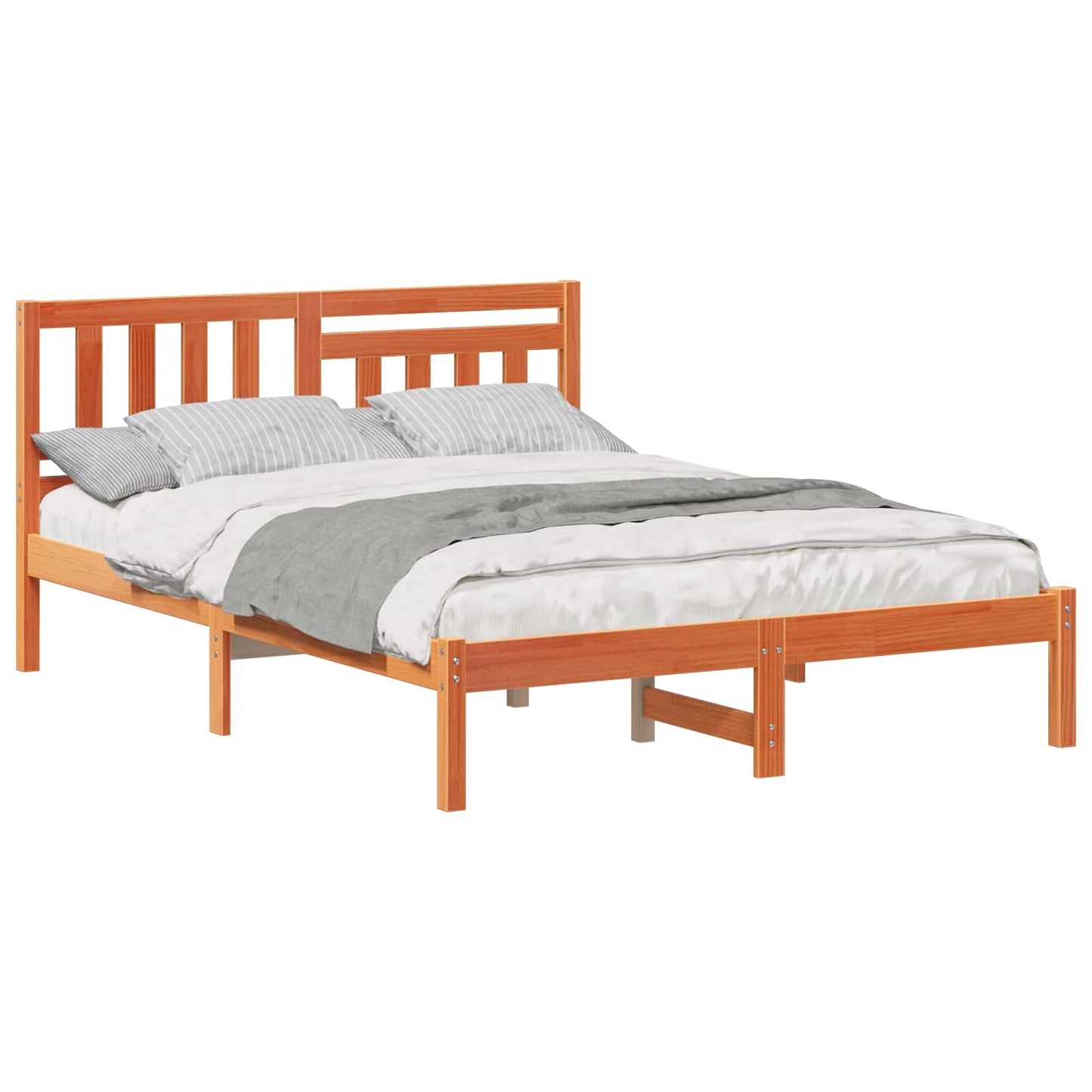 Bedframe Wasbruin 120 x 200 cm Massief grenenhout is nu te koop bij PeponiXL, paradijselijk wonen!