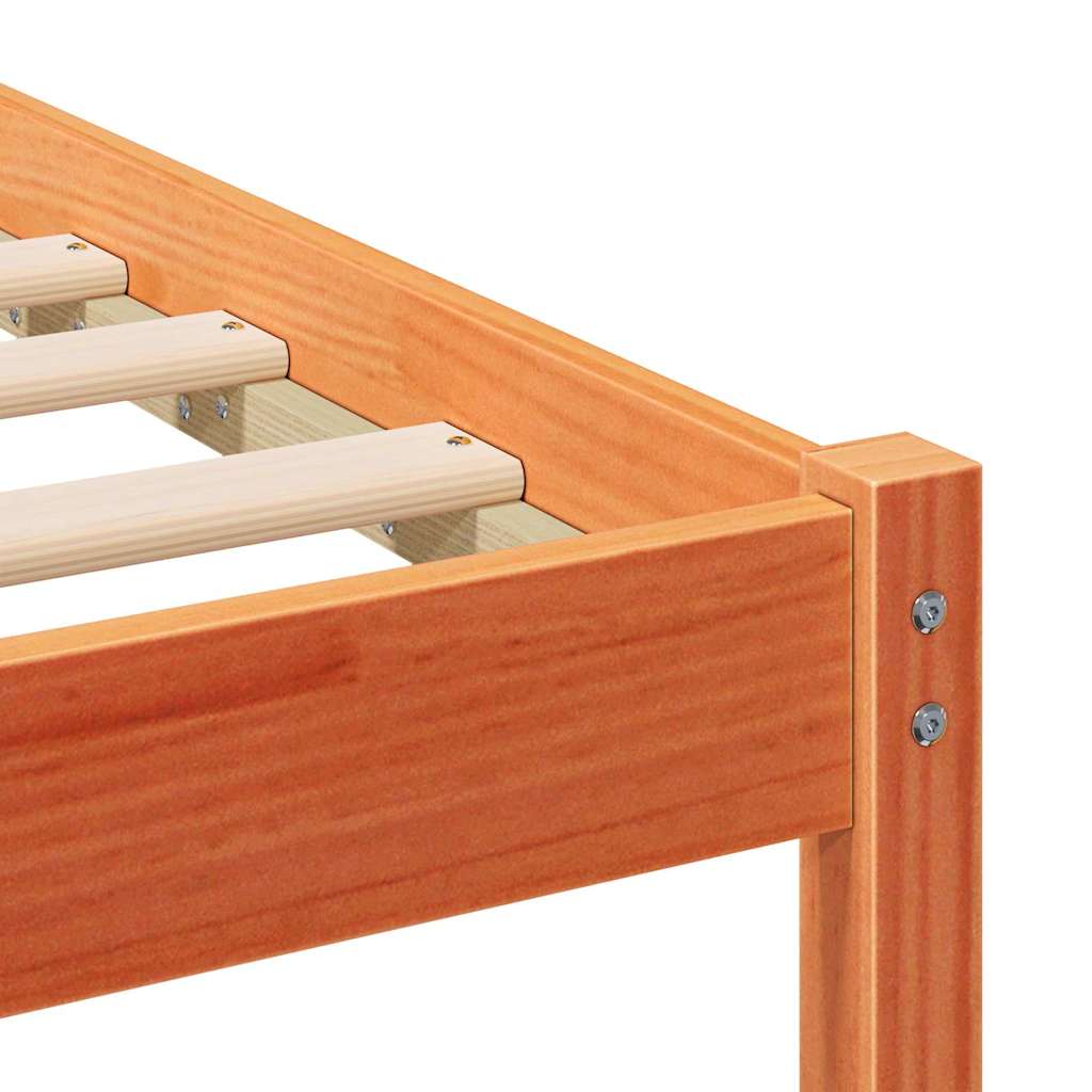 Bedframe Wasbruin 120 x 190 cm Massief grenenhout is nu te koop bij PeponiXL, paradijselijk wonen!