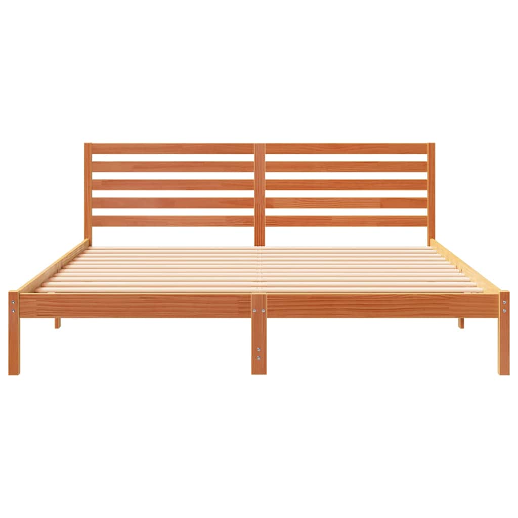 Bedframe Wasbruin 200 x 200 cm Massief grenenhout is nu te koop bij PeponiXL, paradijselijk wonen!