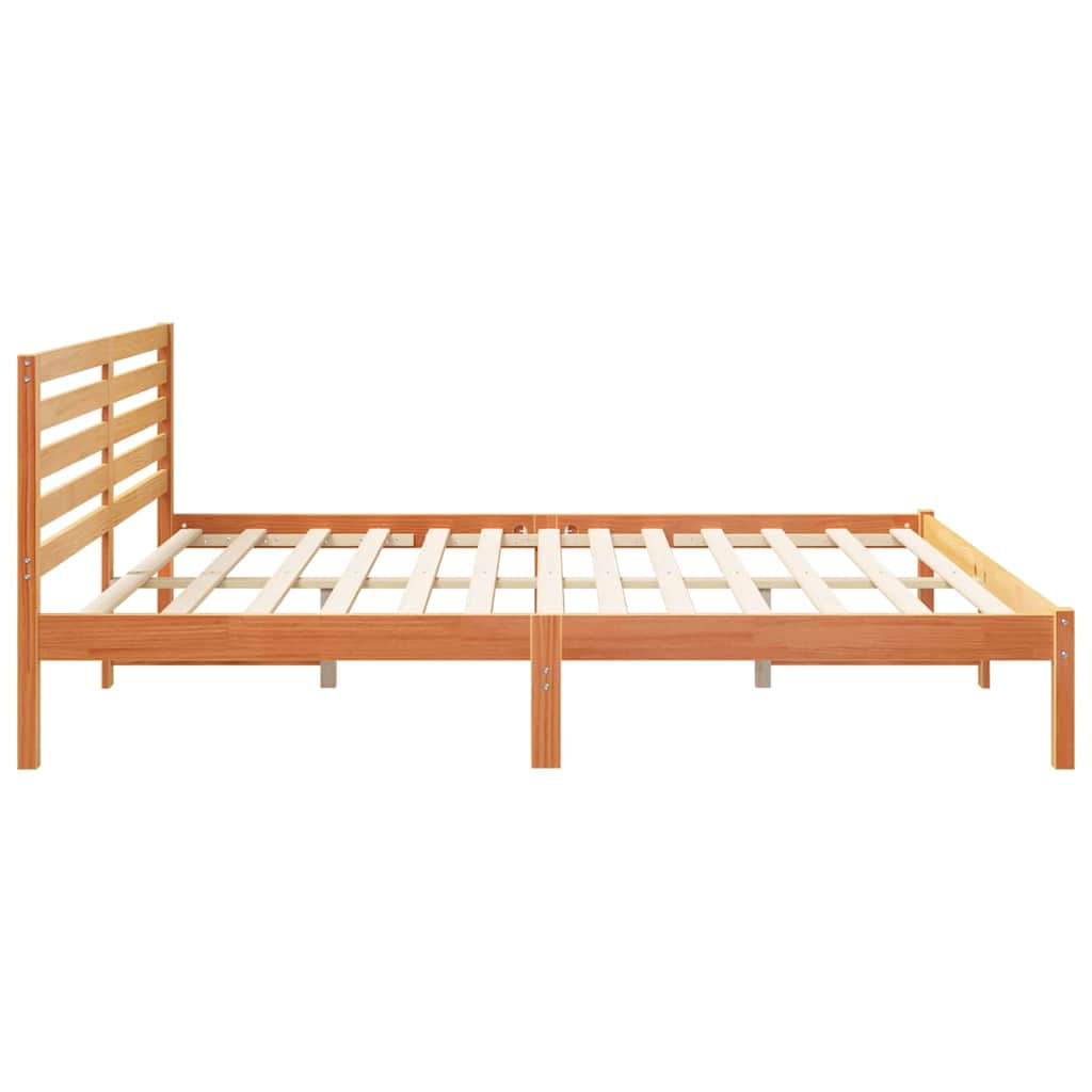 Bedframe Wasbruin 200 x 200 cm Massief grenenhout is nu te koop bij PeponiXL, paradijselijk wonen!
