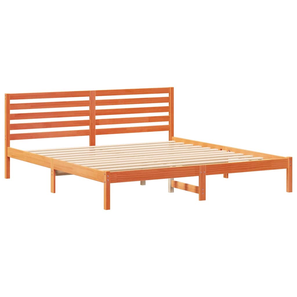 Bedframe Wasbruin 180 x 200 cm Massief grenenhout is nu te koop bij PeponiXL, paradijselijk wonen!