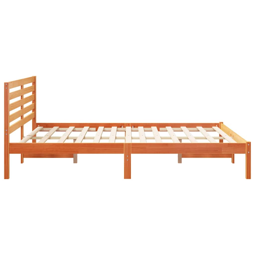 Bedframe Wasbruin 160 x 200 cm Massief grenenhout is nu te koop bij PeponiXL, paradijselijk wonen!