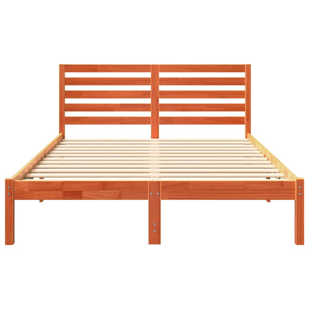 Bedframe Wasbruin 140 x 190 cm Massief grenenhout is nu te koop bij PeponiXL, paradijselijk wonen!