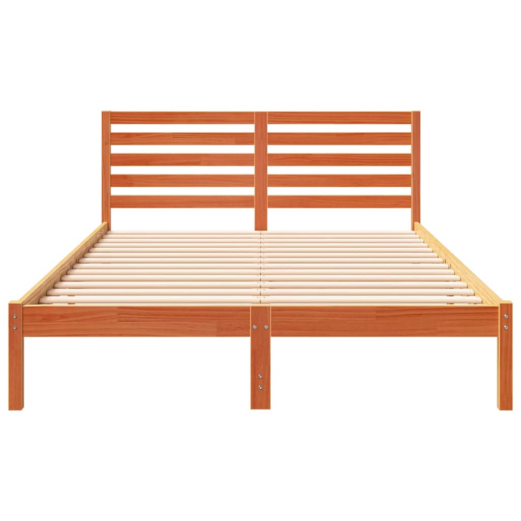 Bedframe Wasbruin 140 x 210 cm Massief grenenhout is nu te koop bij PeponiXL, paradijselijk wonen!