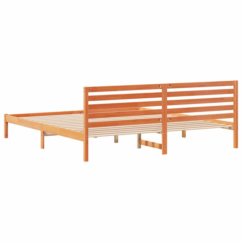 Bedframe Wasbruin 180 x 210 cm Massief grenenhout is nu te koop bij PeponiXL, paradijselijk wonen!