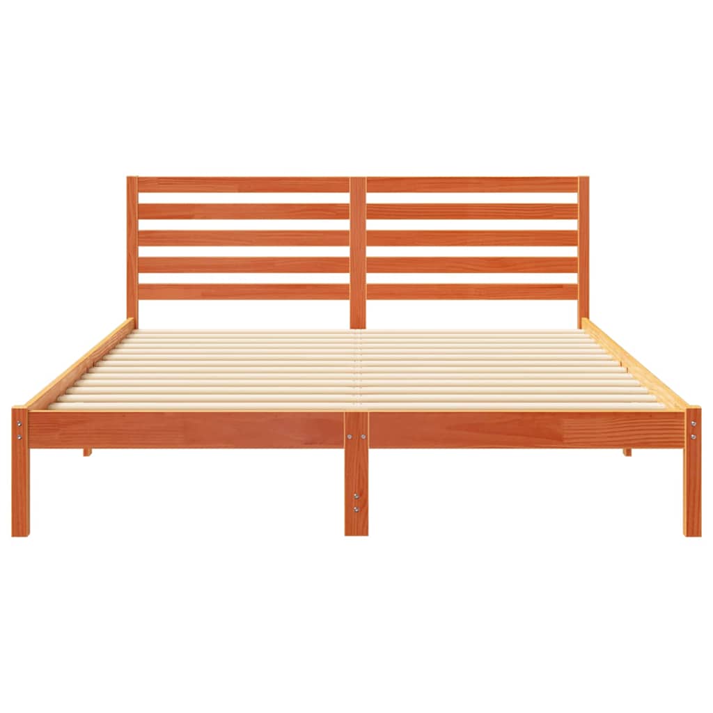 Bedframe Wasbruin 160 x 220 cm Massief grenenhout is nu te koop bij PeponiXL, paradijselijk wonen!