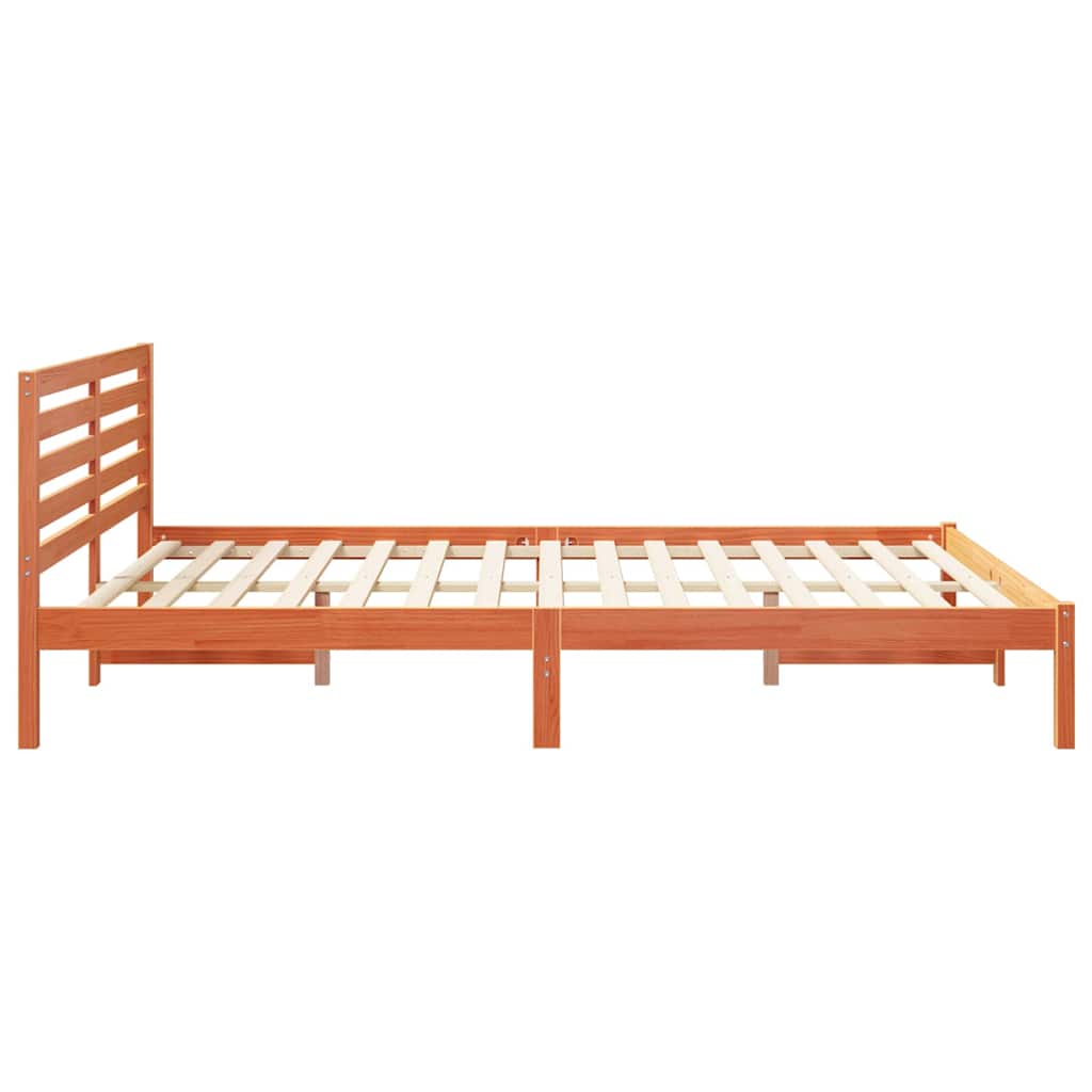 Bedframe Wasbruin 160 x 220 cm Massief grenenhout is nu te koop bij PeponiXL, paradijselijk wonen!