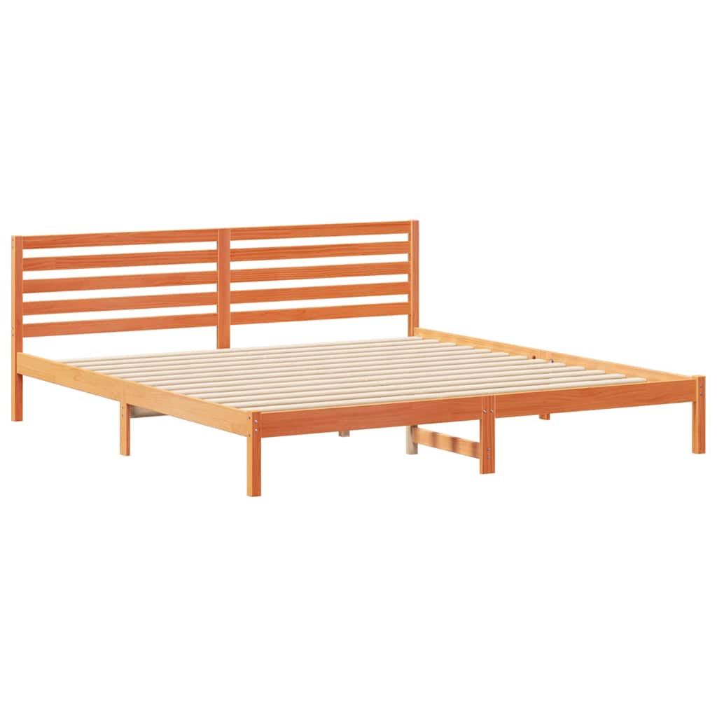 Bedframe Wasbruin 180 x 220 cm Massief grenenhout is nu te koop bij PeponiXL, paradijselijk wonen!
