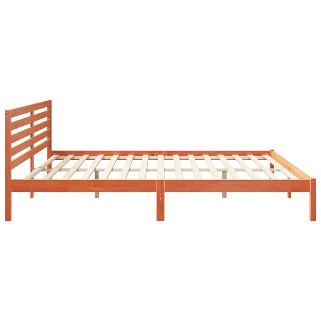 Bedframe Wasbruin 200 x 220 cm Massief grenenhout is nu te koop bij PeponiXL, paradijselijk wonen!