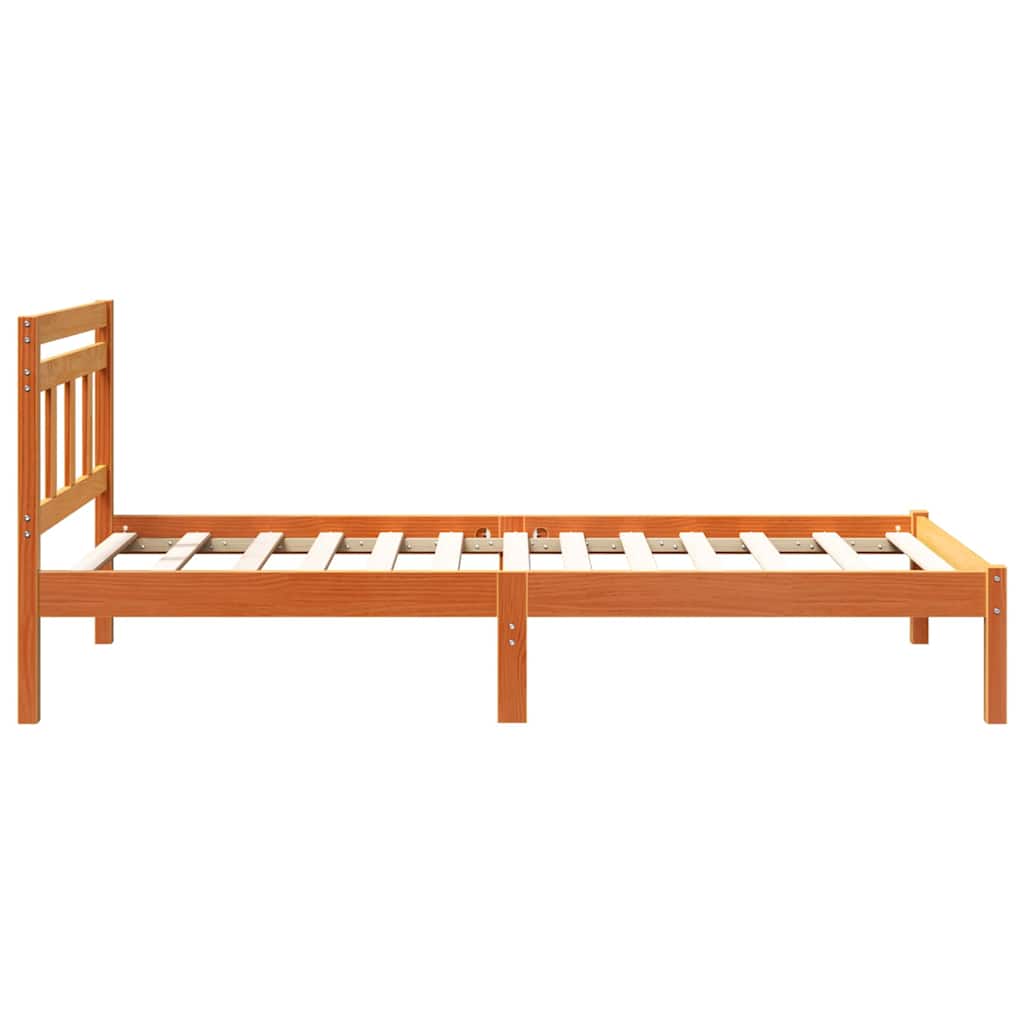 Bedframe Bruin 100 x 200 cm Massief grenenhout is nu te koop bij PeponiXL, paradijselijk wonen!
