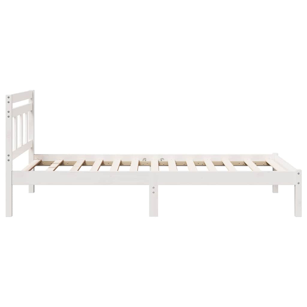 Bedframe Wit 90 x 190 cm Massief grenenhout is nu te koop bij PeponiXL, paradijselijk wonen!