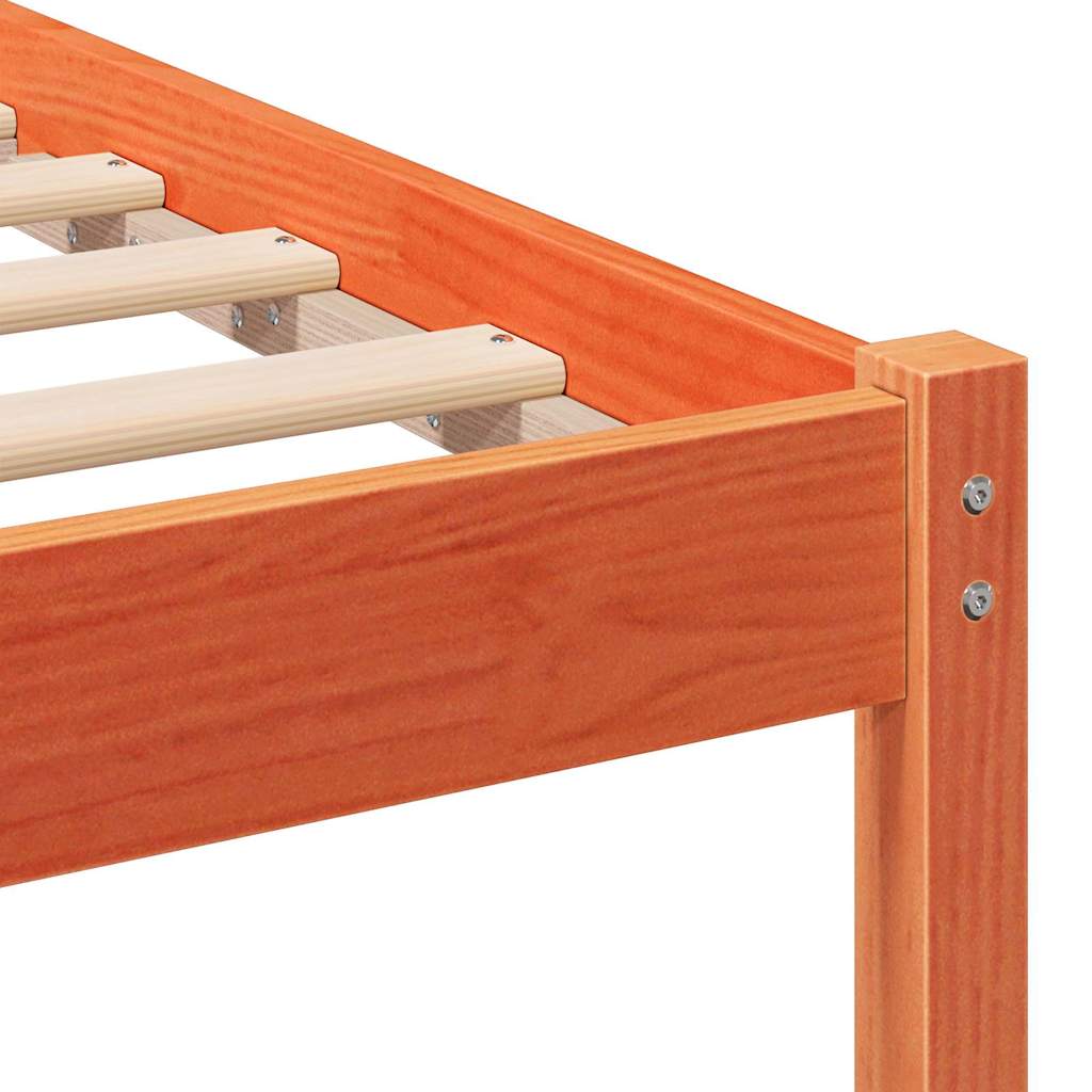 Bedframe Bruin 120 x 200 cm Massief grenenhout is nu te koop bij PeponiXL, paradijselijk wonen!