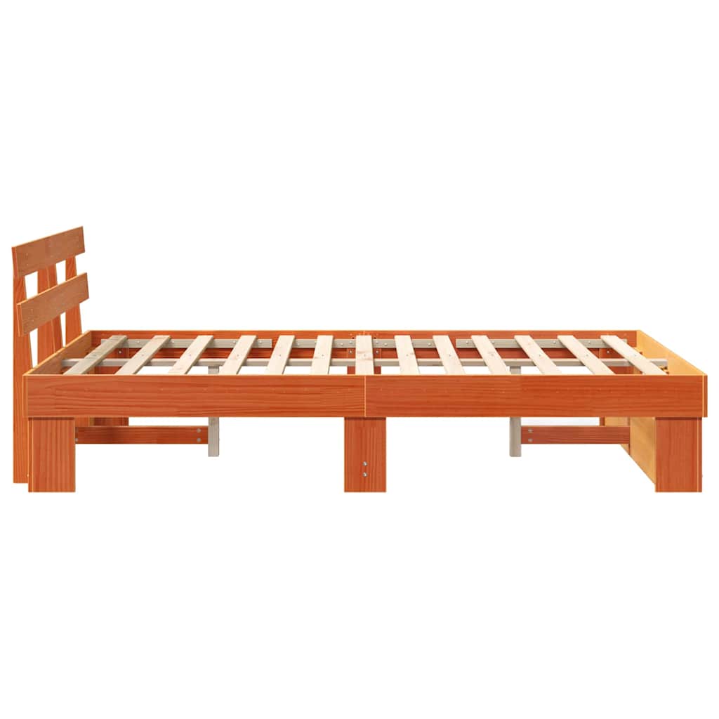 Bedframe Wasbruin 140 x 190 cm Massief grenenhout is nu te koop bij PeponiXL, paradijselijk wonen!