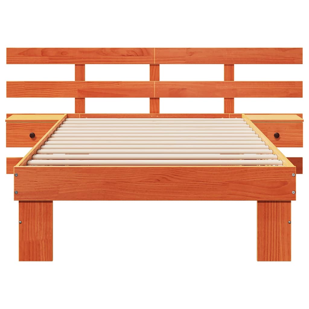 Bedframe Wasbruin 100 x 200 cm Massief grenenhout is nu te koop bij PeponiXL, paradijselijk wonen!