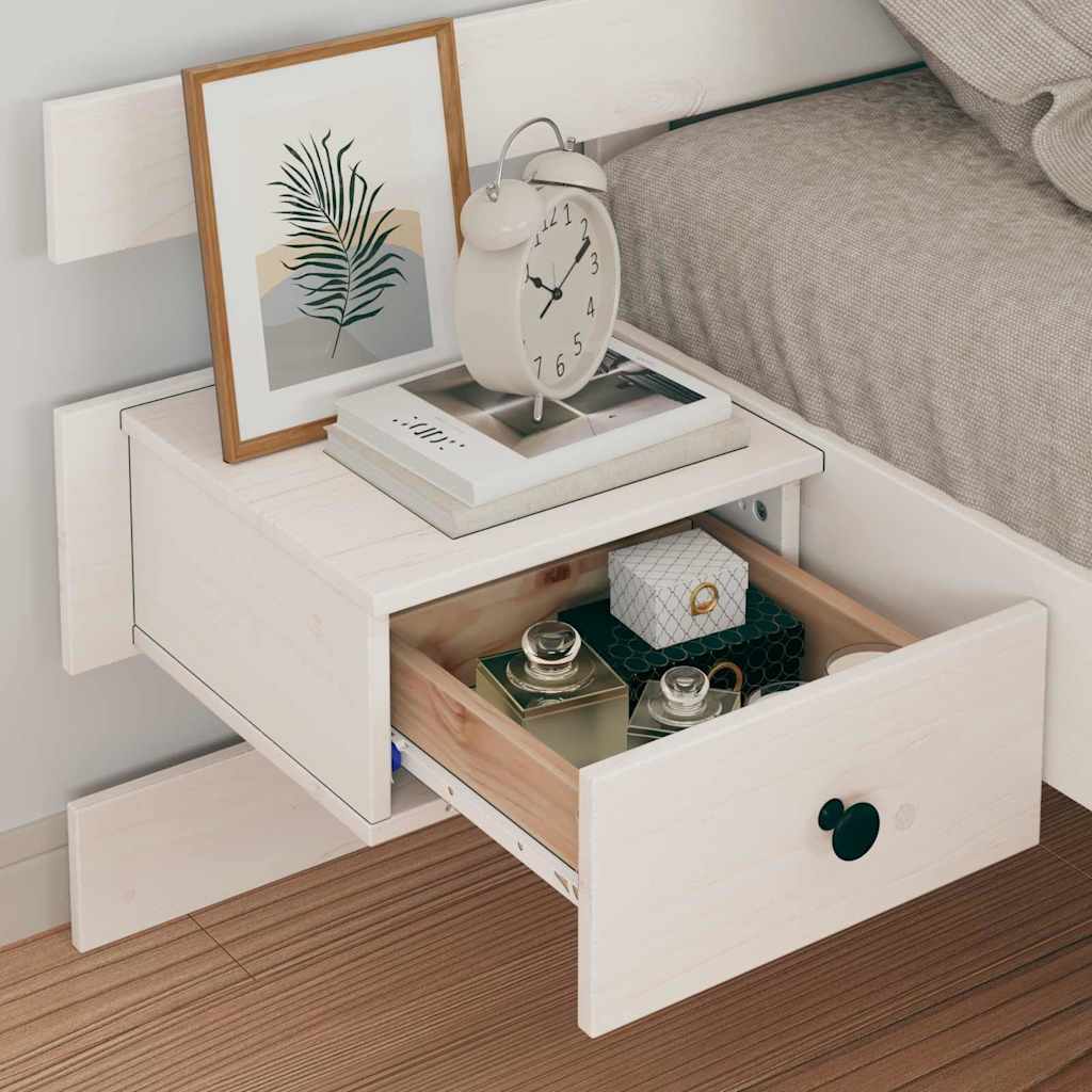 Bedframe met hoofdeinde Wit 75 x 190 cm Massief grenenhout is nu te koop bij PeponiXL, paradijselijk wonen!
